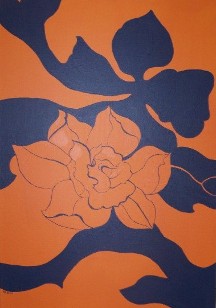 deco canvas orange